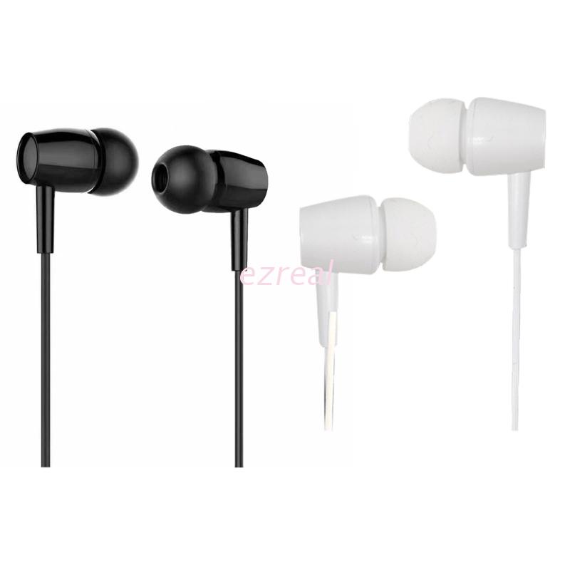 Tai nghe nhét tai Hifi có dây màu trắng đen phong cách thể thao cho học sinh