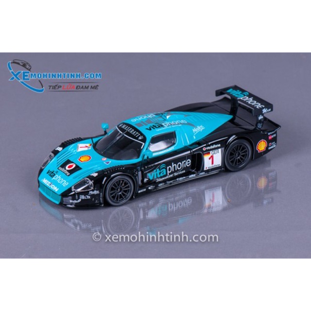 Xe Mô Hình Maserati Mc12 1:24 Bburago (Xanh)