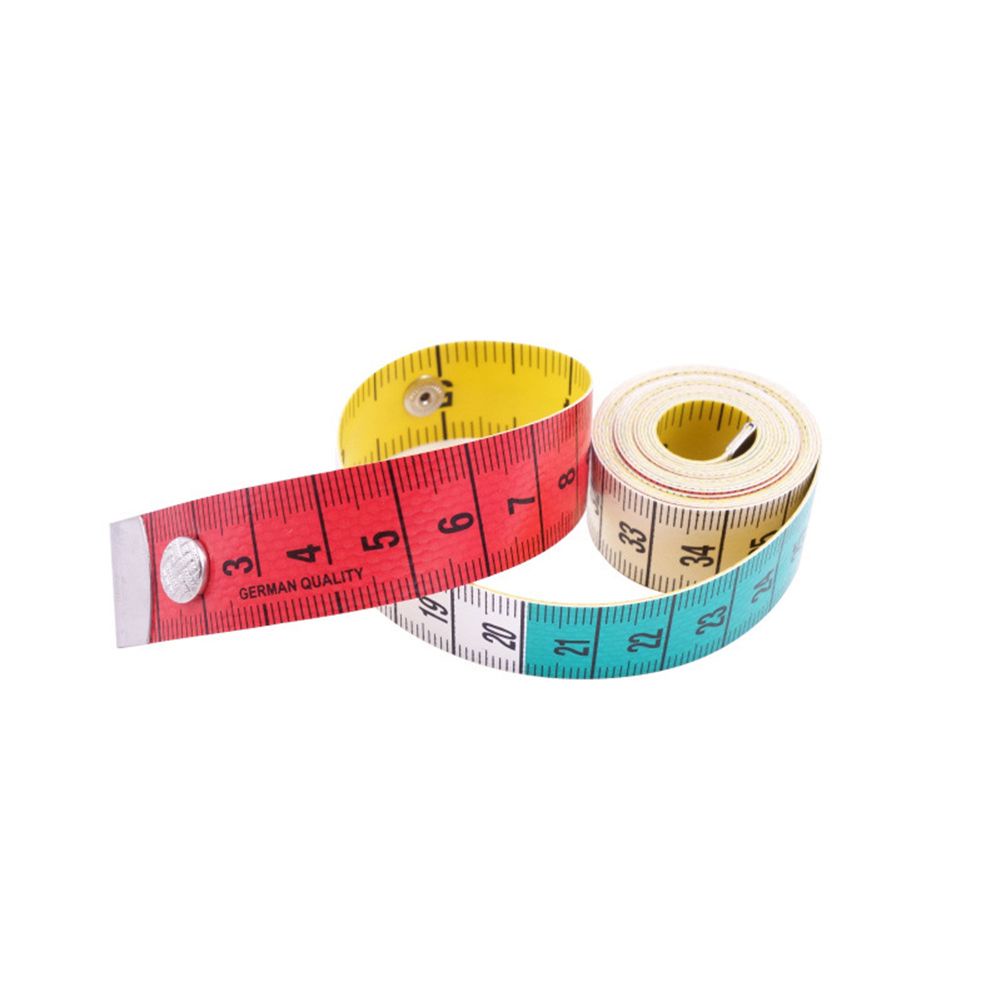 Thước Dây Vải Dệt Kim Thủ Công Hai Mặt Mềm Mại 60 inch/150cm Có Nút Cài Hai Mặt Dành Cho Thợ May