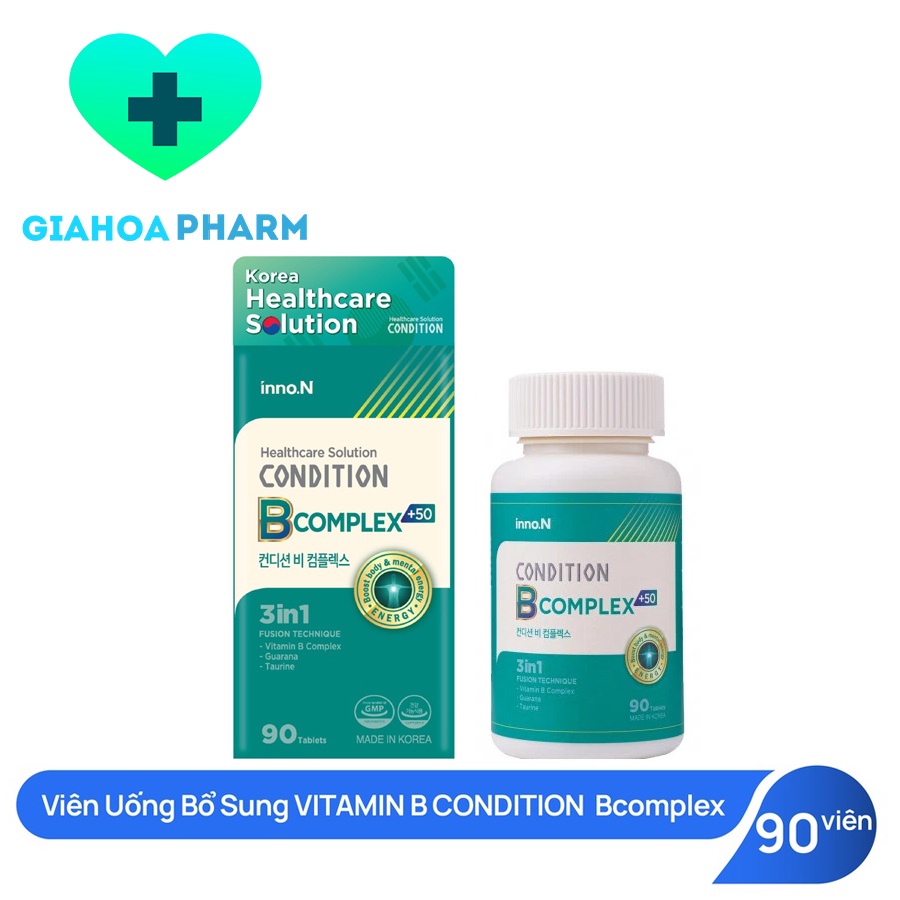 Viên uống bổ sung các Vitamin nhóm B cho cơ thể Condition B Complex - Hộp 90 viên