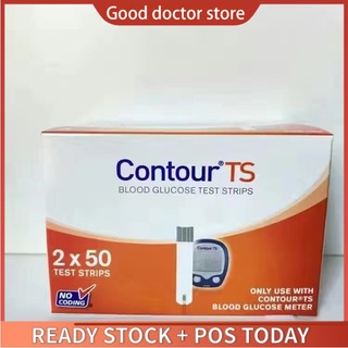 ( Exp: 2025-04 ) QUE THỬ ĐƯỜNG HUYẾT CONTOUR TS 100 QUE