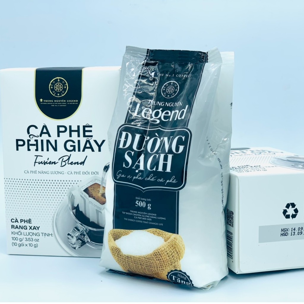 Cà phê phin giấy Trung Nguyên Legend Fusion Blend( Mua 02 hộp tặng gói Đường)