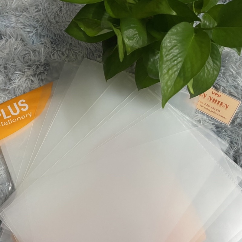 Combo 10 cái  bìa Lá Nhựa A4 Plus - Chính Hãng Nhật Bản