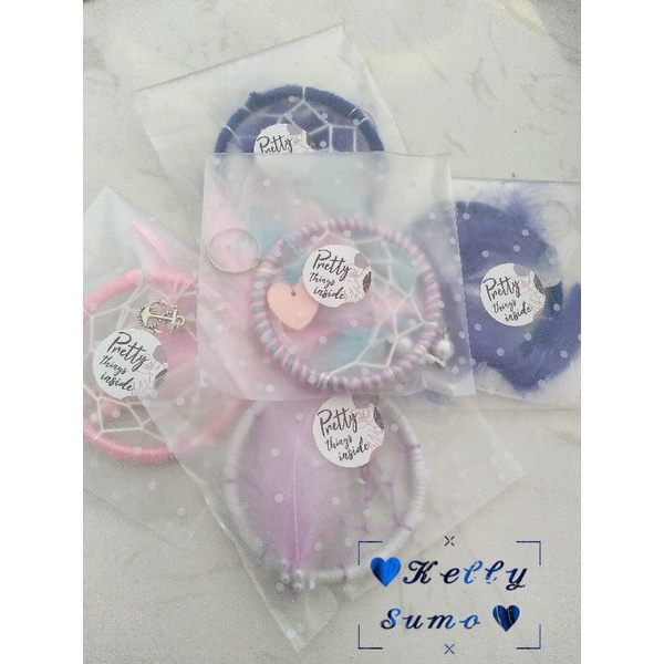 Combo 10/20/50 Túi dán miệng đựng bánh , kẹo mẫu chấm bi size 7