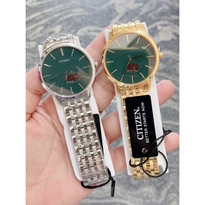 Cặp đôi nam nữ đồng hồ citizen C435, dây thép , size 40/30mm