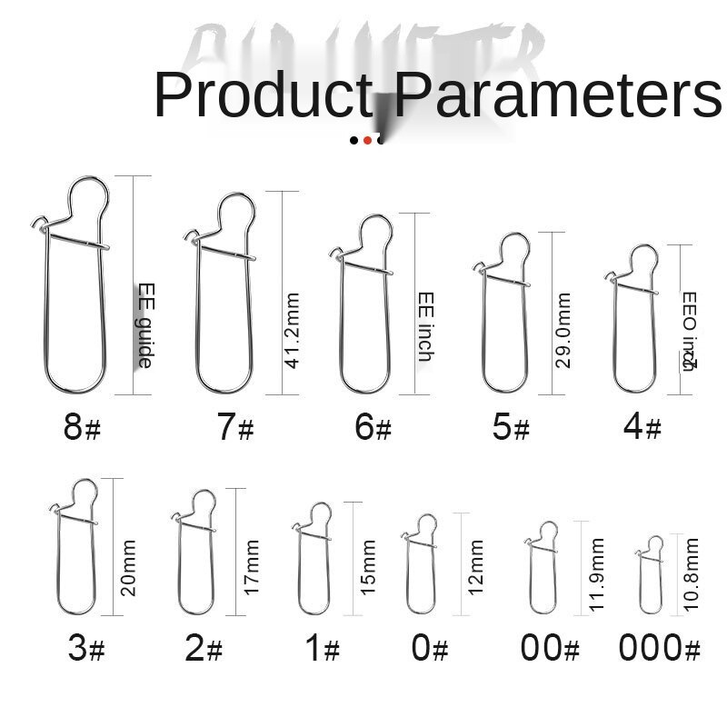 Bộ 50 Khoen Khóa Câu Cá Bằng Thép Không Gỉ
