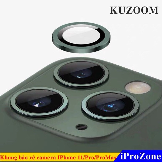 Bảo vệ camera IPhone 11 /11 Pro / 11 Pro Max chính hãng KUZOOM