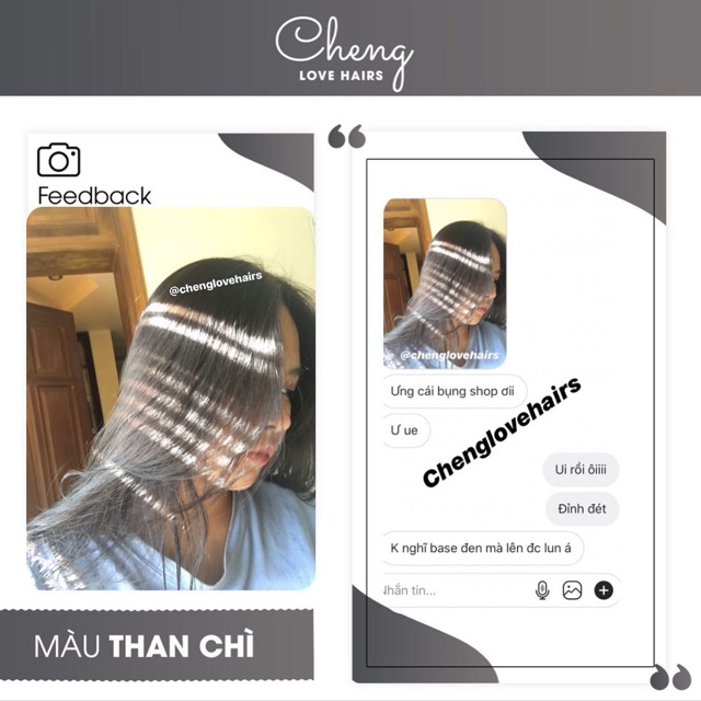 Thuốc Nhuộm Tóc Màu THAN CHÌ Không Tẩy | Chenglovehair, Chenglovehairs