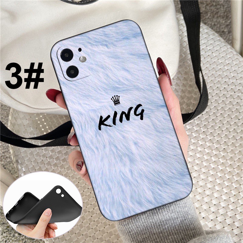 iPhone XR X Xs Max 7 8 6s 6 Plus 7+ 8+ 5 5s SE 2020 Soft Silicone Cover Phone Case Casing MD129 King Queen