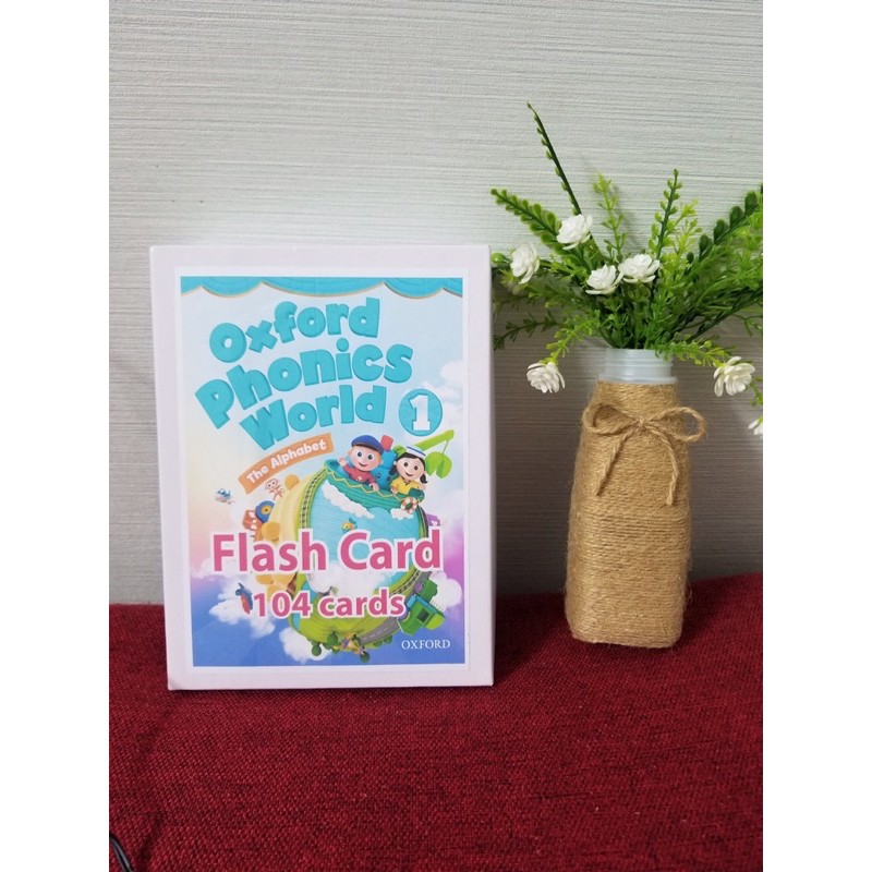 ComBo Flashcard Oxford Phonics World 1+ 2 (a5 -2mặt )