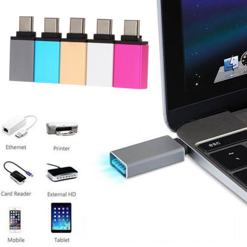 Đầu chuyển đổi OTG từ cổng Micro/Type-C ra cổng USB 3.0 (Màu Ngẫu Nhiên) - NK