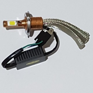 đèn pha led 2 tia cắm thẳng H4