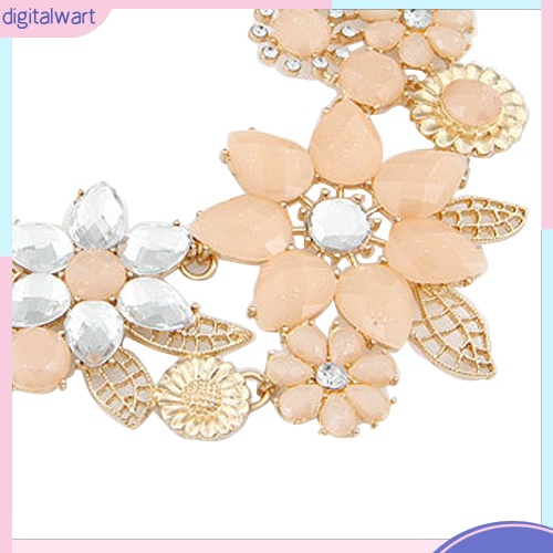 Dây Chuyền Hình Bông Hoa Đính Đá Thời Trang Thanh Lịch Dành Cho Nữ