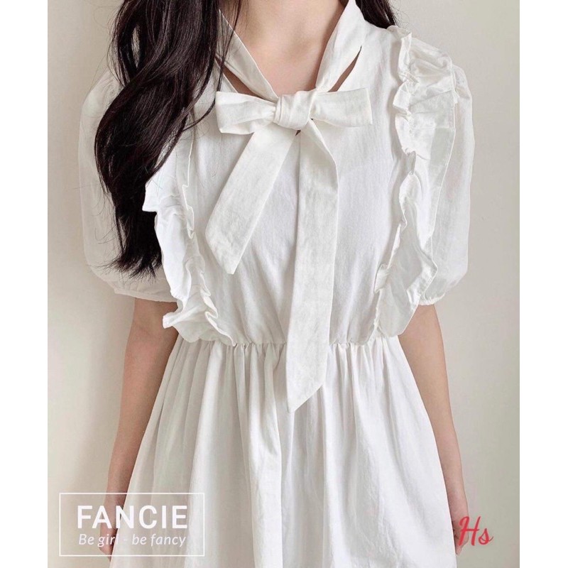 [Mã FAXANH1505 giảm 10K đơn 50K] Váy bèo vai buộc nơ HS67 | BigBuy360 - bigbuy360.vn