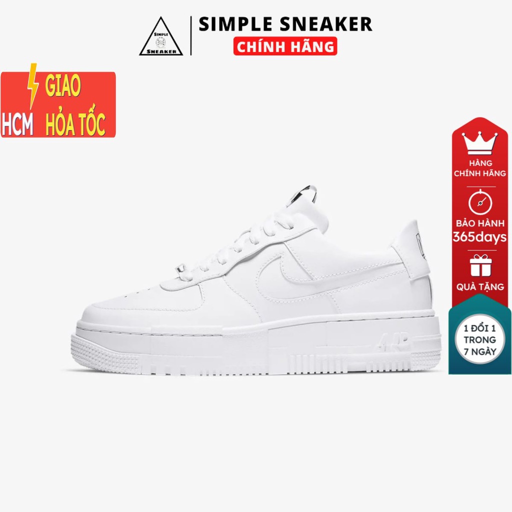Giày Nike Air Force 1 Pixel Chính Hãng🔴SIMPLE SNEAKER🔴 Giày Nike AF1 Pixel All White Chuẩn Auth