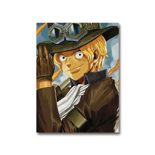 Poster 3D biến hình One Piece Đảo Hải Tặc - Luffy, Ace, Sabo - Trang trí góc gaming/ làm việc