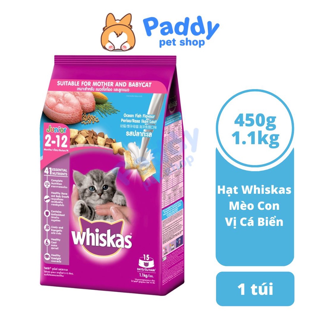 Hạt Whiskas Junior Cho Mèo Con