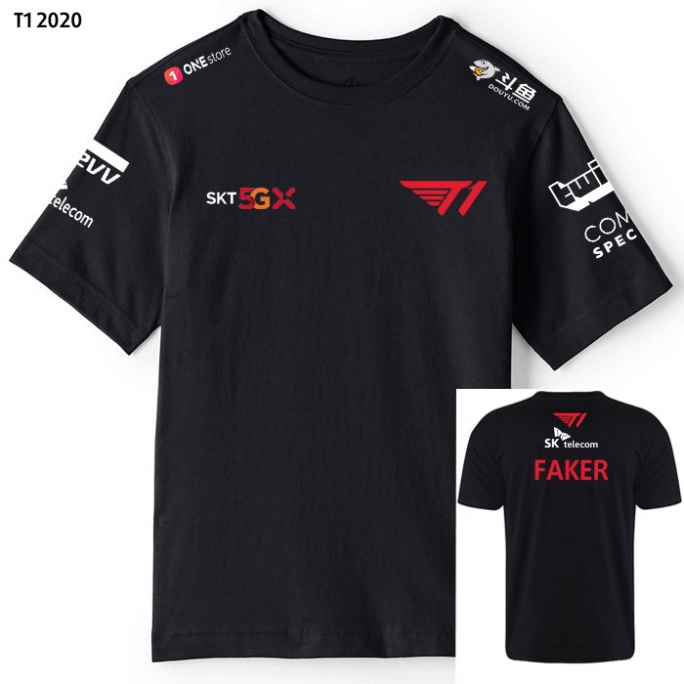 ( Hàng Lẻ) 🔥HOT🔥 Mẫu áo thun team game SKT T1 2020 cực ngầu mẫu mới cực chất (ảnh thật)