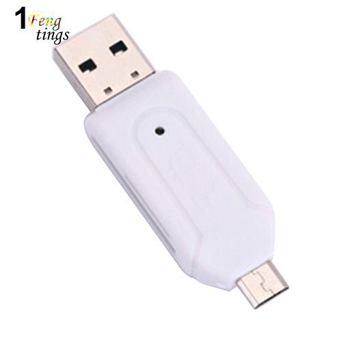 Đầu đọc thẻ USB OTG 2 trong 1 cho máy tính/ điện thoại | BigBuy360 - bigbuy360.vn