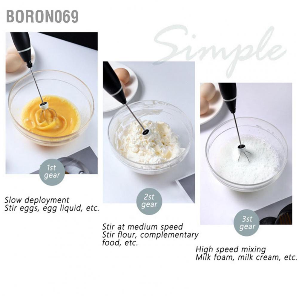 Máy tạo bọt sữa bằng điện USB Máy tạo bọt cà phê Máy trộn Mini Hand ‑ Held Egg Beater Boron069