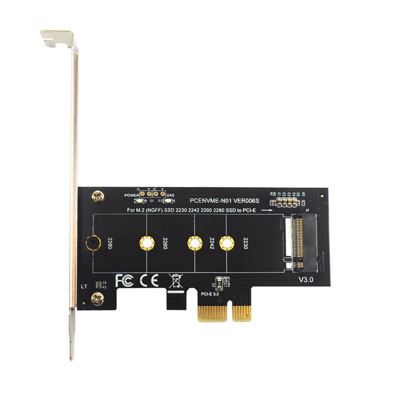 Card Mở Rộng Pci Express 3.0 X1 Sang Nvme M2 Pcie M2 Pcie 2230 2242 2260 2280 M.2 Ssd