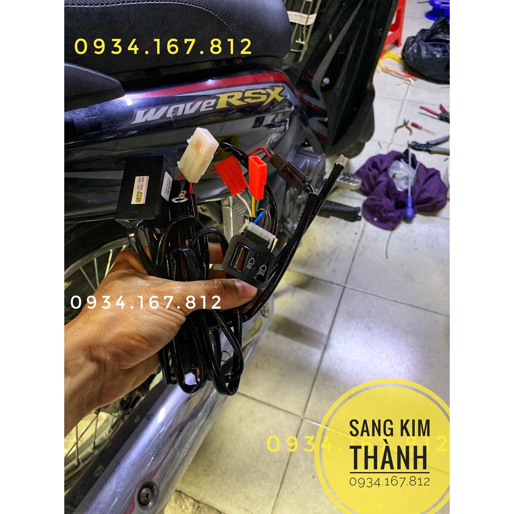Mạch Tắt Mở Đèn Chính Và Đèn Trợ Sáng Cho Xe WAVE RSX 2019 2020 2021 Tích Hợp Trên Nút Passing Sh Tặng Kèm