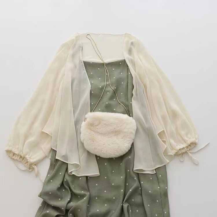 Áo Khoác cardigan Tay Dài Chất chiffon Thời Trang Mùa Hè Cho Phái Nữ