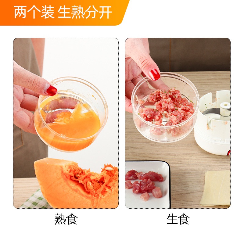 Máy xay tỏi ớt cầm tay Mini Food Chopper, Xay Tỏi Ớt Bằng Tay Kéo- máy xay giá rẻ