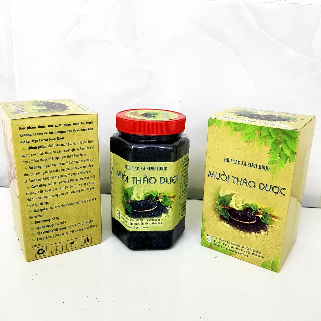 Muối Ngâm Chân Thảo Dược Sinh Dược 550g