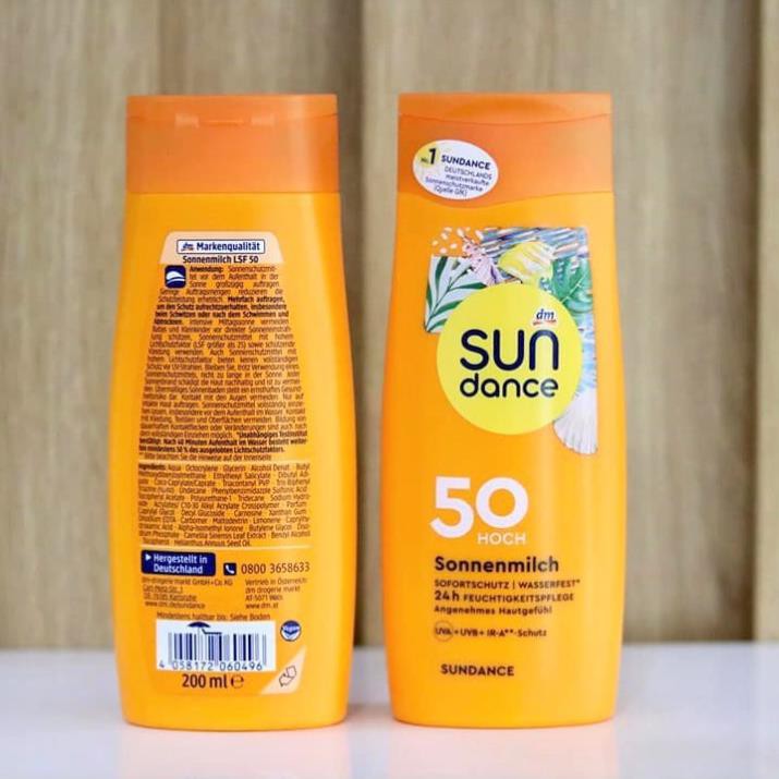 KEM CHỐNG NẮNG DẠNG LOTION SUNDANCE SPF 50+. Chai 200ml