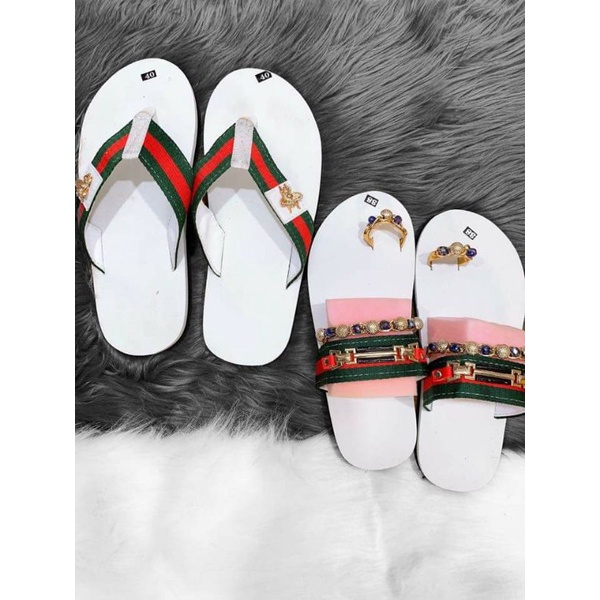 Sandal cặp kẹp+ dây ngọc