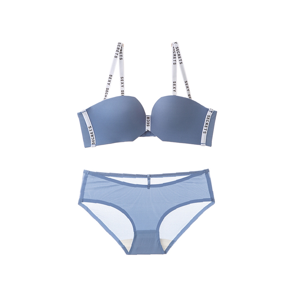 👙 SALE 👙Set áo ngực không dây & quần lót nữ họa tiết chữ kiểu Pháp sexy | BigBuy360 - bigbuy360.vn