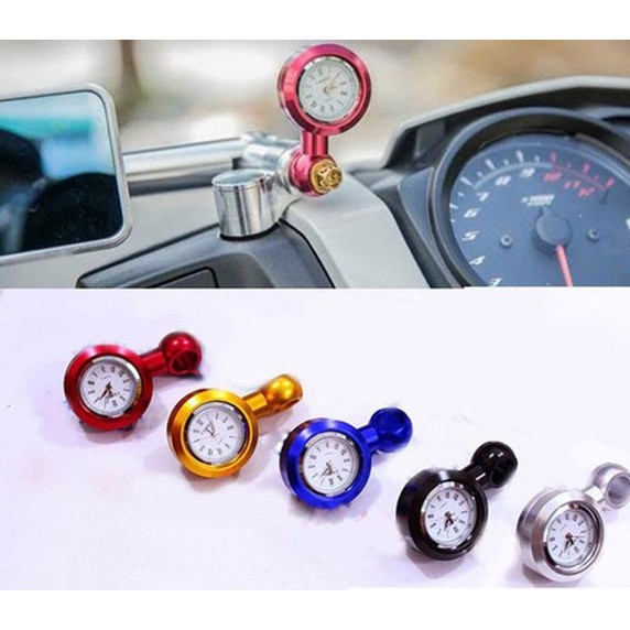 Đồng Hồ Thời Gian Gắn Kính Xe Máy / Mô Tô Cao Cấp