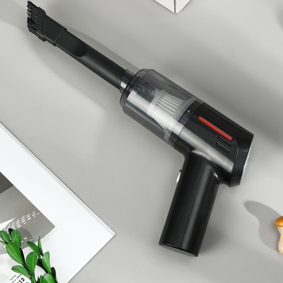 [Hàng Sẵn] Máy hút bụi cầm tay 120W Khô ướt Sử dụng kép 6000PA Hút mạnh Không dây cho xe hơi【Spring061】