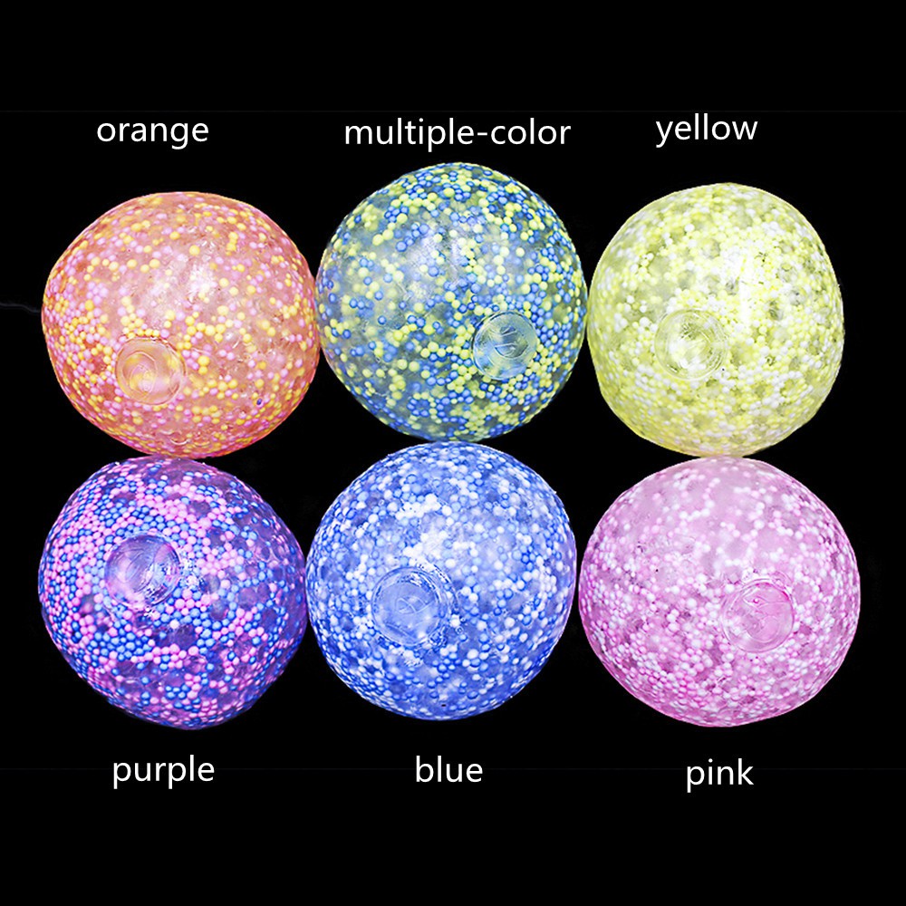 Đồ chơi bóp tay mềm hình quả bóng nhiều màu giảm căng thẳng dành cho người lớn và trẻ em/nhiều màu tùy chọn