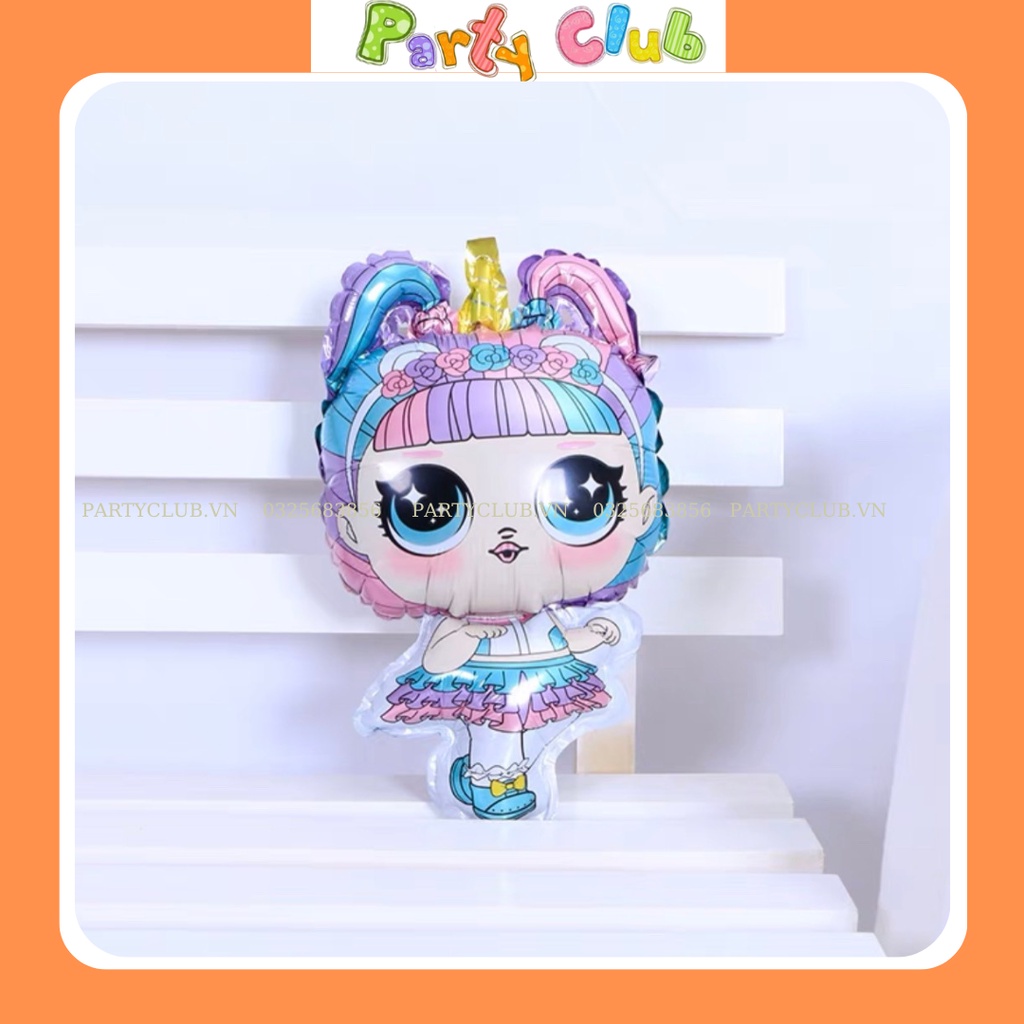 Bong bóng bay hình búp bê trang trí sinh nhật bé gái