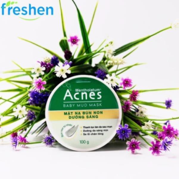 Mặt nạ bùn non dưỡng sáng da Acnes Baby Mud Mask   .
