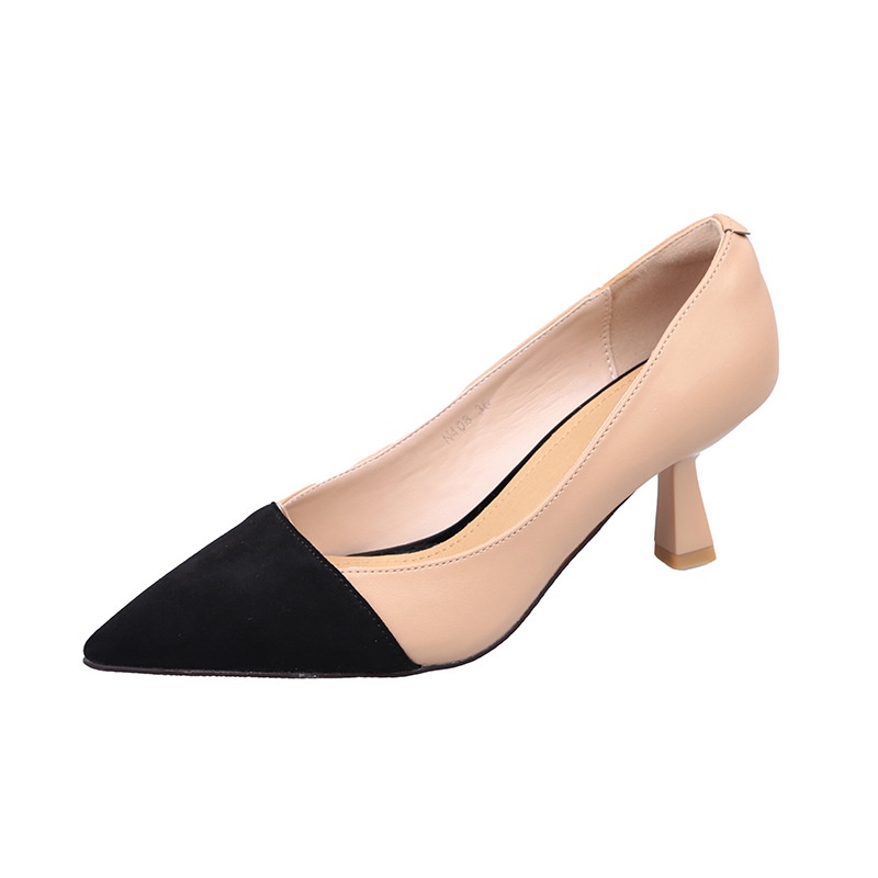 Giày cao IELGY gót mũi nhọn phong cách Pháp thời trang công sở dành cho nữ