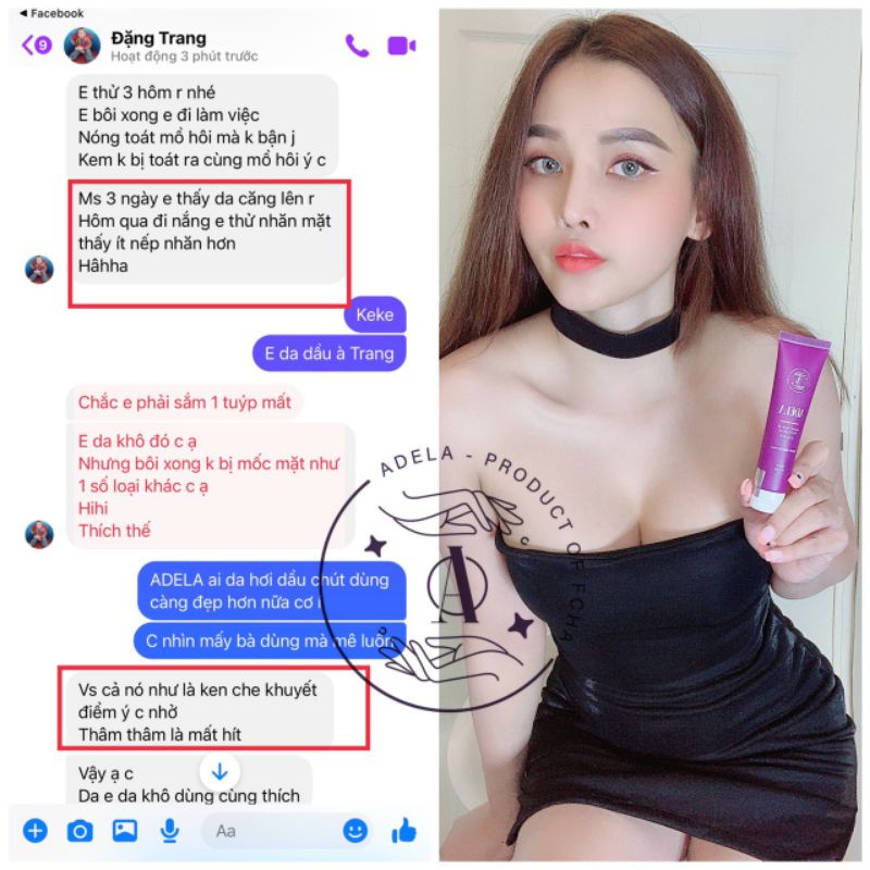 ADELA- Kem Dưỡng Trắng Da Nâng Tone