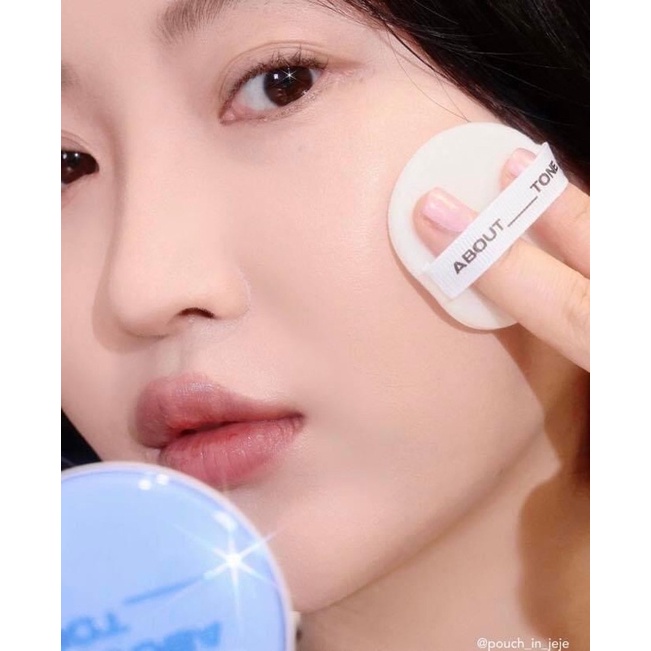 PHẤN PHỦ ABOUT TONE AIR FIT POWDER PACT(XANH)