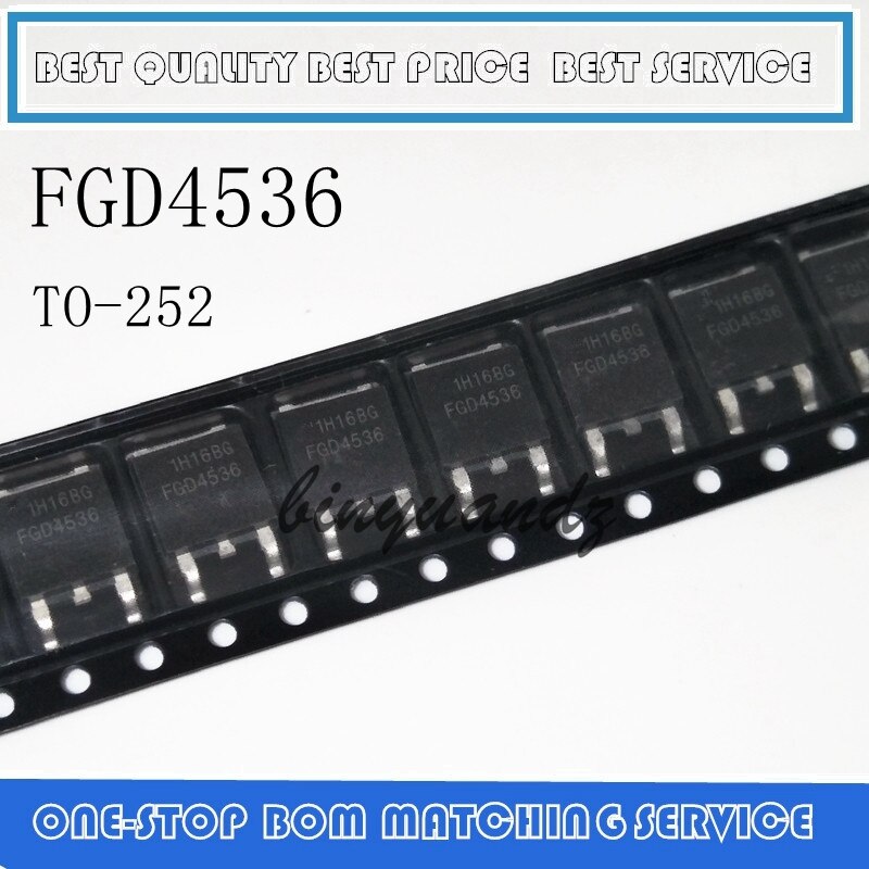 Set 10 Linh Kiện Điện Tử FGD4536TM TO-252 FGD4536 TO252 Chất Lượng Cao