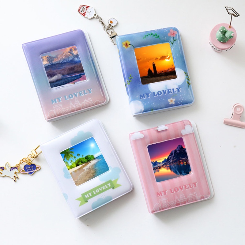 Album Đựng Ảnh 36 Tấm Hình Vuông Mini 3 Inch Nhiều Màu Dễ Thương