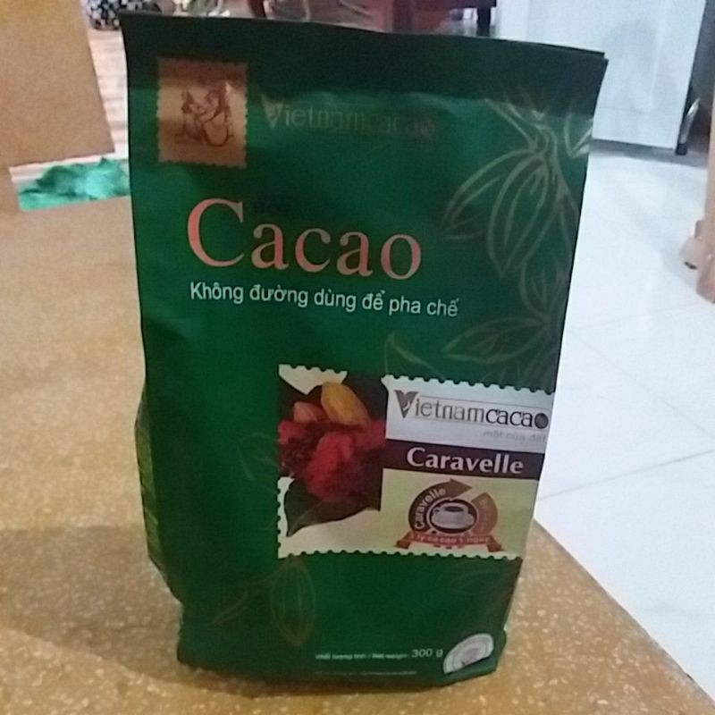 Bột cacao không đường Caravelle (dùng để làm bánh, pha chế) 300g