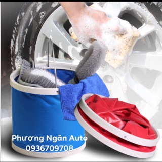 Xô đựng nước gấp gọn, xô câu cá 11 lít