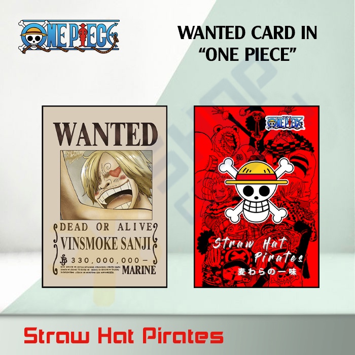Thẻ truy nã One piece - Wanted card