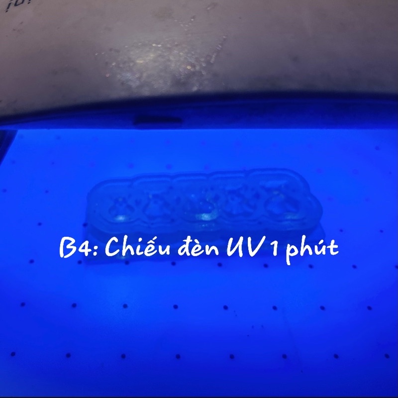 Resin UV 100g làm charm nail siêu trong, nhanh khô, bề mặt tốt