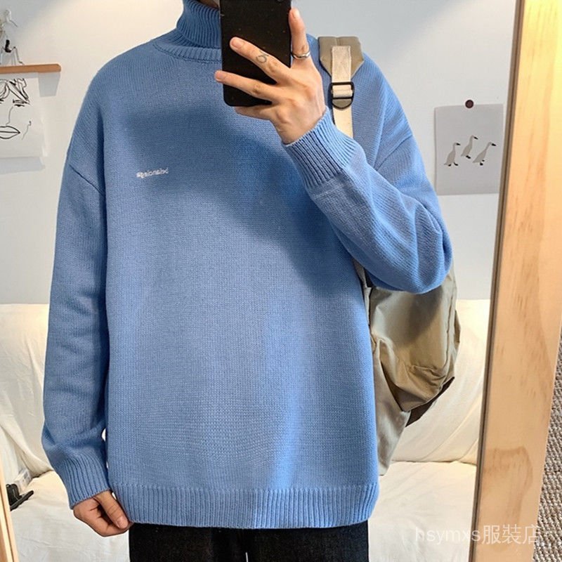 Áo Cổ Lọ Dáng Rộng Thời Trang Trẻ Trung Cho Nam