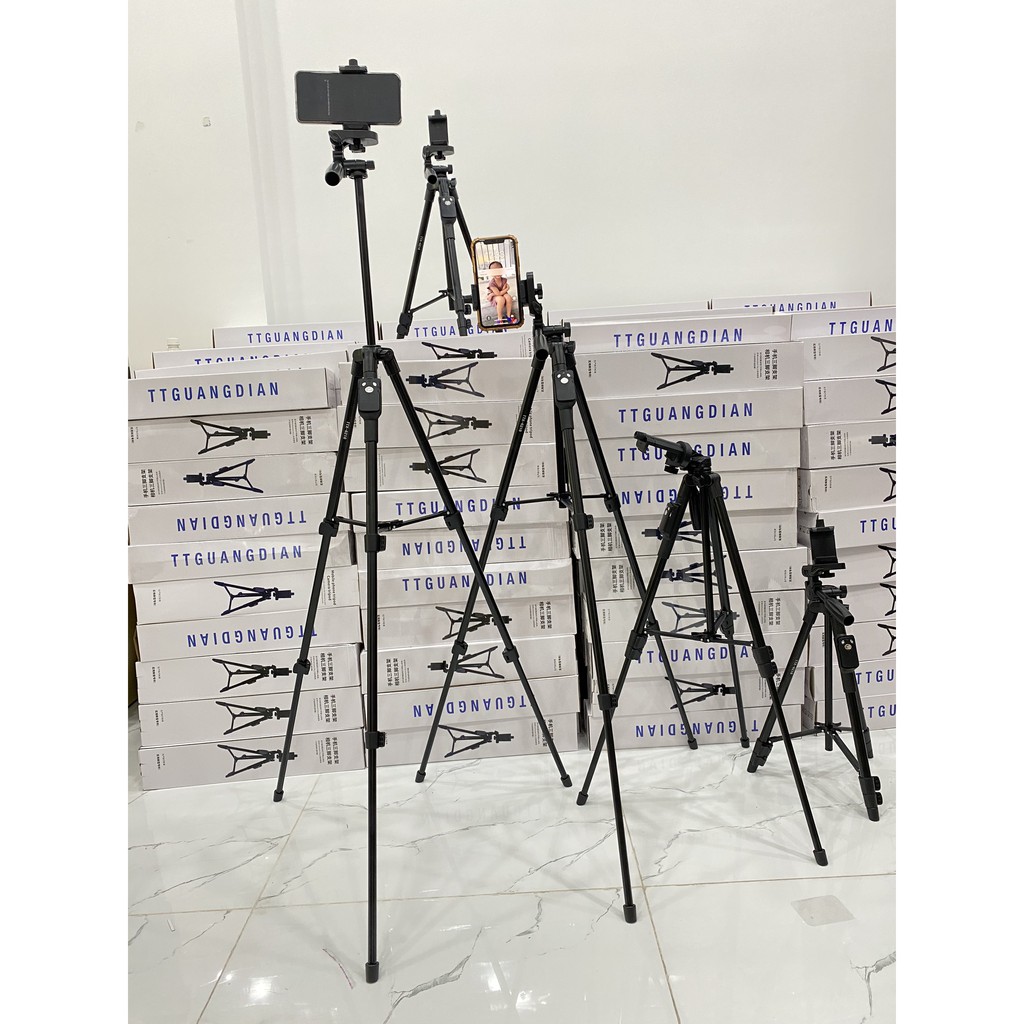 Giá đỡ tripod, chân đế máy ảnh, điện thoại TTX 6218 kèm remote bluetooth, kẹp điện thoại xoay 360 mẫu mới