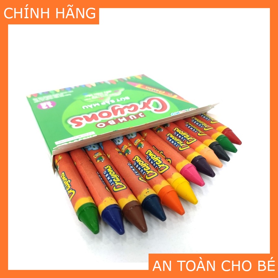 [Mã LT50 giảm 50k đơn 250k] Bút Sáp Màu Duka Jumbo Crayons (12 Màu) DK 3304 - 12