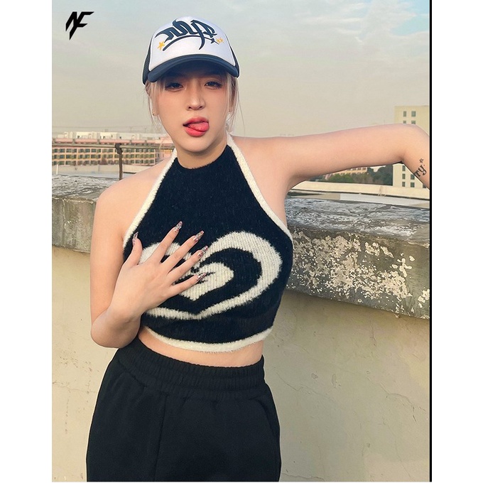 Áo hai dây Dệt Kim Co Giãn Thời Trang Hàn Quốc Dành Cho Nữ